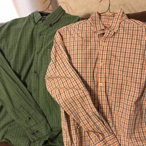 Bundle of 2 plaid button ups